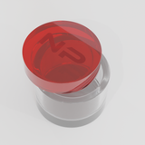 CIRCLE DAPPEN DISH - RED