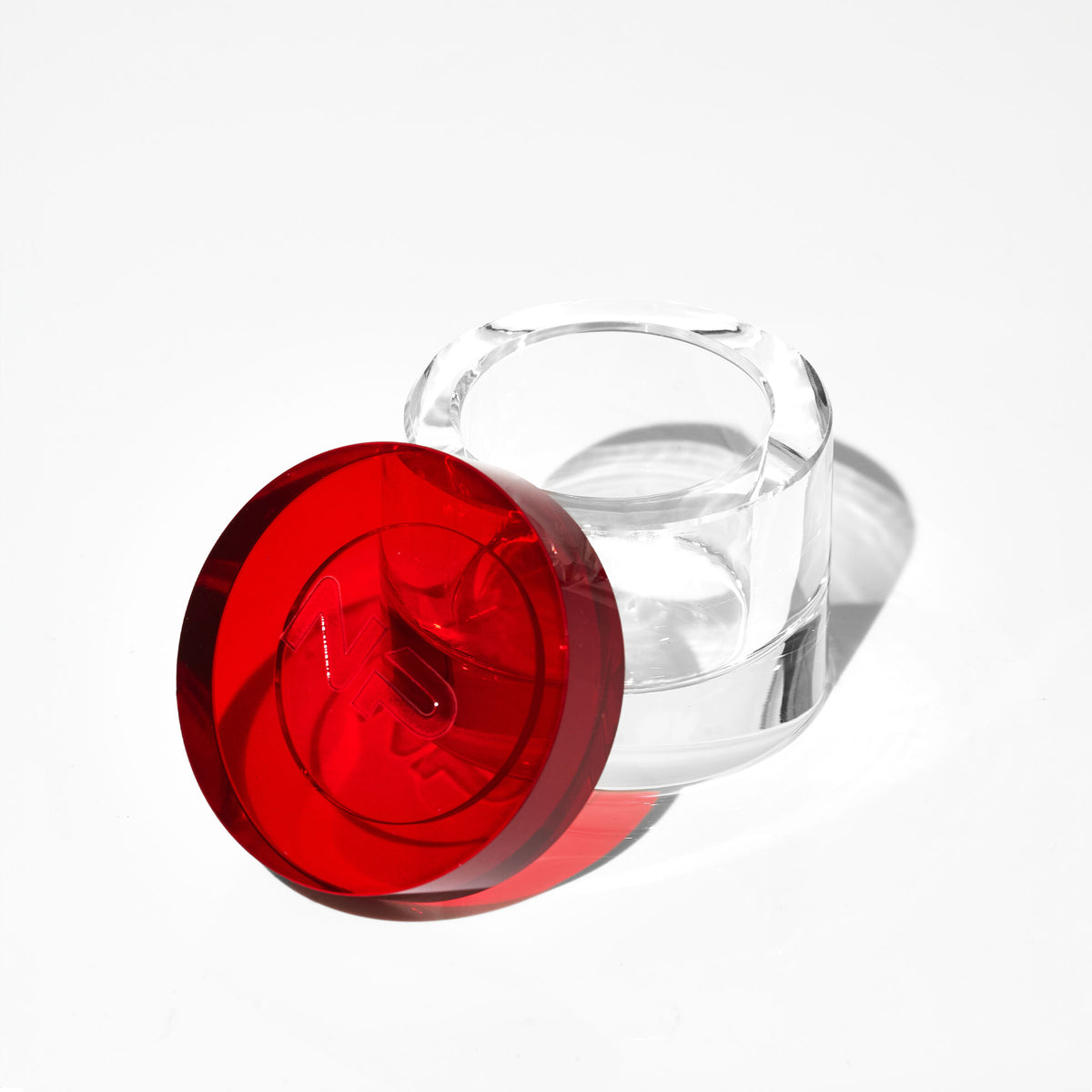 CIRCLE DAPPEN DISH - RED