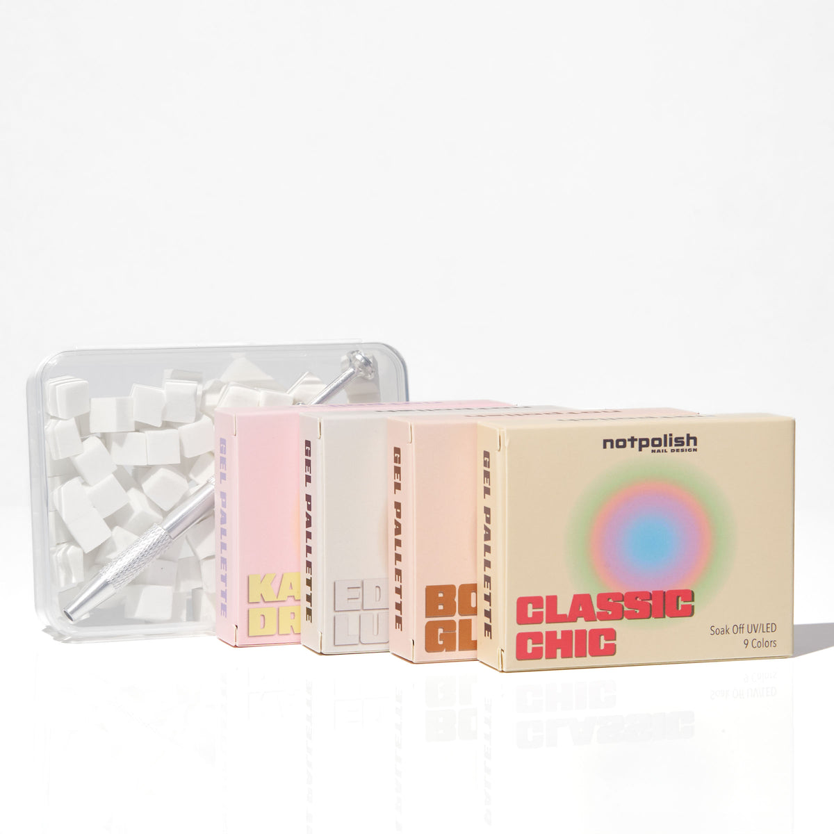 FOUR GEL PALLETTE + OMBRE SPONGE & PRONG BUNDLE