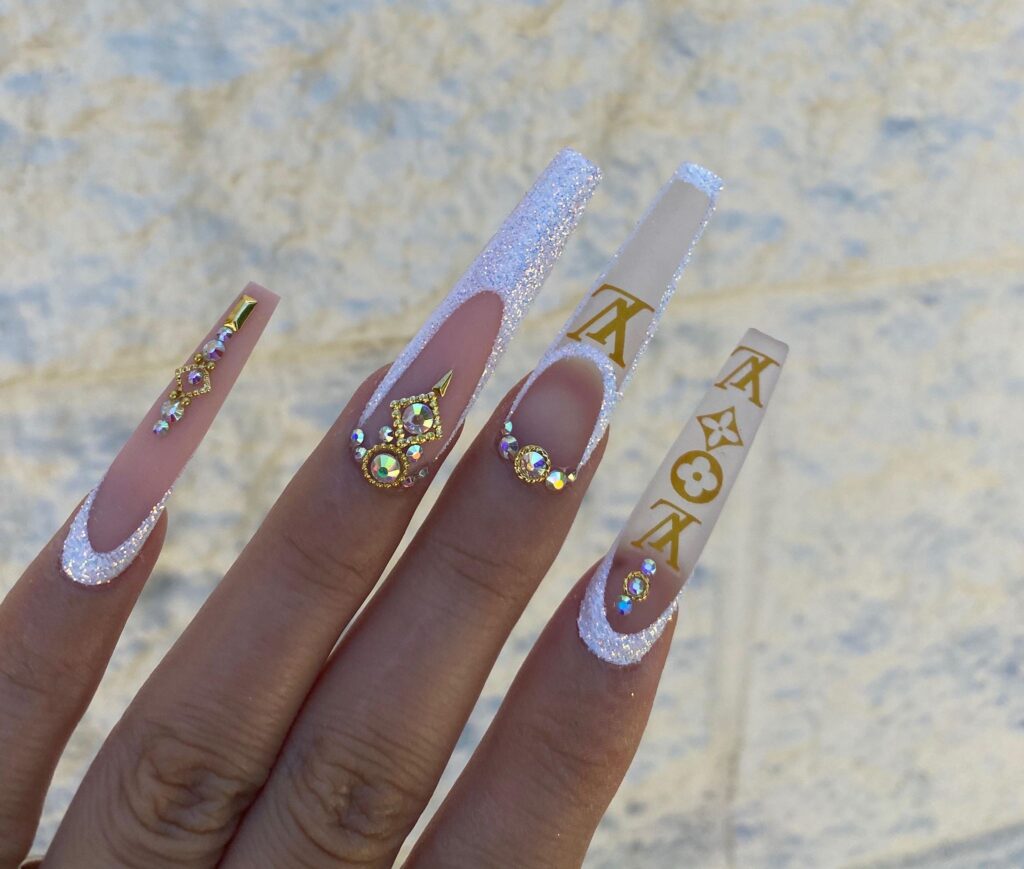 HOW TO DO GOLD LOUIS VUITTON NAIL TUTORIAL I NOTPOLISH ART DESIGN I 2020  NAIL TREND I NAILS 