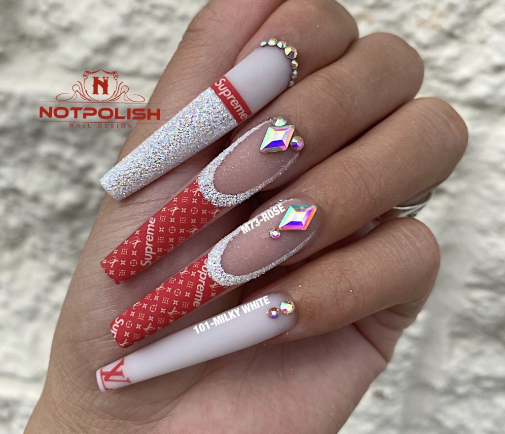 HOW TO DO GOLD LOUIS VUITTON NAIL TUTORIAL I NOTPOLISH ART DESIGN I 2020  NAIL TREND I NAILS 